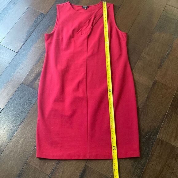 Talbots petites sleeveless dress womens 16 petite red stretchy office career chu - Picture 7 of 8